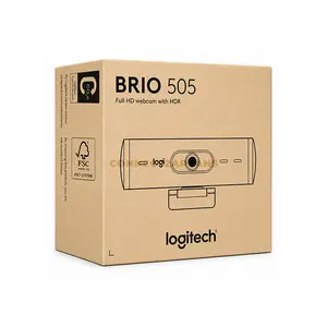 Logitech Brio 505 Full HD Business Webcam with 1080p 30fps Video, RightLight 4 HDR, RightSight Auto-Framing, Show Mode, Dual Beamforming Microphones, 4x Digital Zoom, USB-C Plug-and-Play & Privacy Shutter for Windows, macOS & ChromeOS