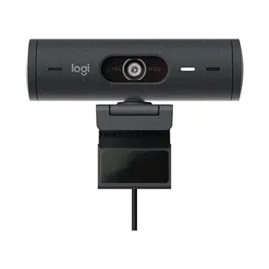 Logitech Brio 505 Full HD Business Webcam with 1080p 30fps Video, RightLight 4 HDR, RightSight Auto-Framing, Show Mode, Dual Beamforming Microphones, 4x Digital Zoom, USB-C Plug-and-Play & Privacy Shutter for Windows, macOS & ChromeOS