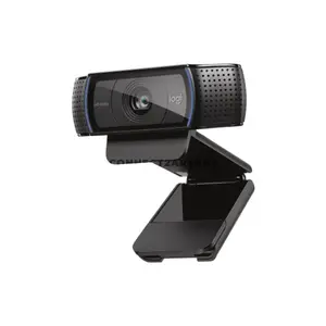 Logitech C920 Pro HD Webcam with Full HD 1080p 30fps Video Calling & Recording, Full HD Glass Lens, Autofocus, RightLight 2 Auto Light Correction, Dual Stereo Microphones, 78° Field of View, USB Plug-and-Play for Windows, macOS, ChromeOS & Android