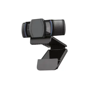 Logitech C920s PRO HD Webcam Black, Full HD 1080p at 30fps, Five-Element Glass Lens, Premium Autofocus, 78° Field of View, Dual Stereo Microphones, RightLight 2 Auto Light Correction, Privacy Shutter, USB-A, 960-001252