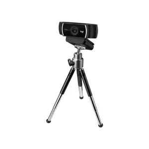 Logitech C922 PRO HD Stream Webcam Black, Full HD 1080p 30fps / HD 720p 60fps, 3MP Glass Lens, Autofocus, 78° Field of View, Dual Omnidirectional Stereo Microphones, RightLight 2, USB-A, Tripod Ready, 960-001089