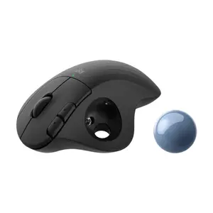 Logitech ERGO M575 Trackball for Business Wireless Mouse, 2.4GHz + Bluetooth, 24-Month Battery, Ergonomic Design