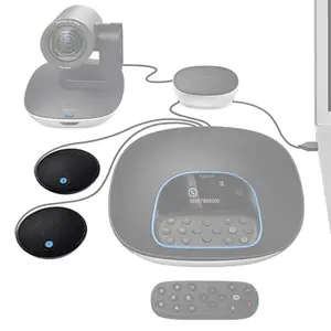 Logitech Expansion Microphones 2-Pack for Conference Cameras, Conference Audio Expansion Mic Kit, Extended Voice Pickup Coverage, Professional Meeting Room Accessory