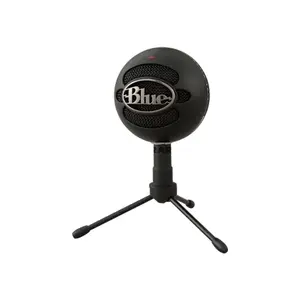 Logitech G Blue Snowball iCE USB Condenser Microphone with Cardioid Pickup Pattern, 16-bit/44.1kHz Recording, Plug-and-Play USB Connectivity, Adjustable Desktop Tripod Stand for Streaming, Podcasting, Voice Recording, Gaming & Online Meetings