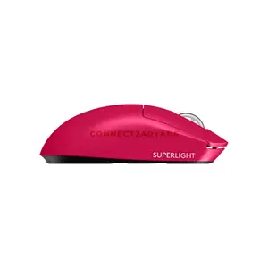 Logitech G PRO X SUPERLIGHT 2 Wireless Gaming Mouse Magenta, 44000 DPI HERO 2 Sensor, LIGHTSPEED 8KHz, 60g Ultra-Lightweight, USB-C