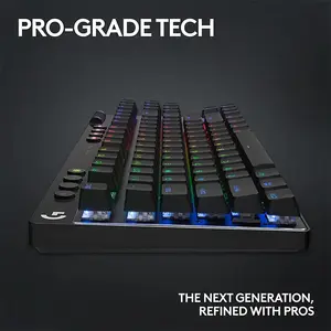 Logitech G PRO X TKL LIGHTSPEED Wireless Gaming Keyboard Black, Tenkeyless Layout, GX Tactile Switches, 1ms LIGHTSPEED, LIGHTSYNC RGB