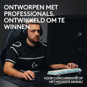 Logitech G PRO X TKL LIGHTSPEED Wireless Gaming Keyboard White, Tenkeyless Layout, GX Tactile Switches, 1ms LIGHTSPEED, LIGHTSYNC RGB