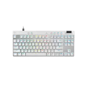 Logitech G PRO X TKL RAPID Gaming Keyboard White, Tenkeyless Layout, Magnetic Analog Switches, 1ms Response, LIGHTSYNC RGB