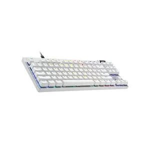 Logitech G PRO X TKL RAPID Gaming Keyboard White, Tenkeyless Layout, Magnetic Analog Switches, 1ms Response, LIGHTSYNC RGB