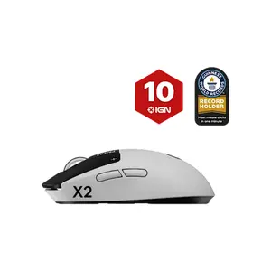 Logitech G PRO X2 SUPERSTRIKE LIGHTSPEED Wireless Gaming Mouse, HERO 2 44,000 DPI Sensor, Haptic Inductive Trigger System, 888+ IPS Tracking & Lunar Eclipse