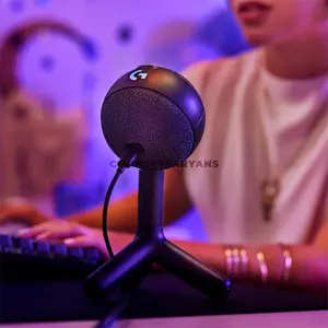 Logitech G Yeti Orb RGB USB Gaming Microphone with Cardioid Condenser Capsule, 24-bit/48kHz Recording, LIGHTSYNC RGB, Blue VO!CE Presets, USB-C Connectivity for Streaming, Gaming, Podcasting & Content Creation