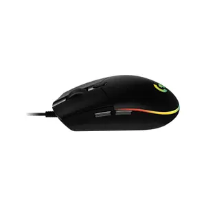 Logitech G203 LIGHTSYNC Black RGB Gaming Mouse, 8000 DPI Optical Sensor, Dynamic RGB Lighting Effects, 6 Programmable Buttons, Precision Gaming Mouse