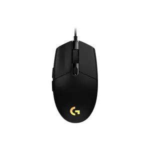 Logitech G203 LIGHTSYNC Black RGB Gaming Mouse, 8000 DPI Optical Sensor, Dynamic RGB Lighting Effects, 6 Programmable Buttons, Precision Gaming Mouse