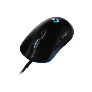 Logitech G403 HERO Black Wired Gaming Mouse, HERO 25K Sensor, 100–25,600 DPI, 400+ IPS Tracking, 1ms Response Time, 6 Programmable Buttons, LIGHTSYNC RGB, Optional 10g Weight, 910-005634