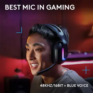Logitech G522 LIGHTSPEED Wireless Gaming Headset Black, Tri-Mode Connectivity, PRO-G Drivers, RGB Lighting, Detachable Mic