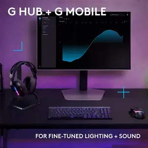 Logitech G522 LIGHTSPEED Wireless Gaming Headset Black, Tri-Mode Connectivity, PRO-G Drivers, RGB Lighting, Detachable Mic