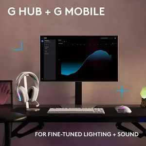Logitech G522 LIGHTSPEED Wireless Gaming Headset White, Tri-Mode Connectivity, PRO-G Drivers, RGB Lighting, Detachable Mic