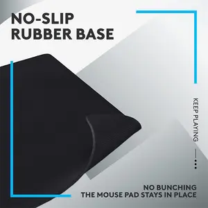 Logitech G640 Large Cloth Gaming Mouse Pad, Performance-Tuned Surface Design, Precision Mouse Tracking, Non-Slip Rubber Base Gaming Mat