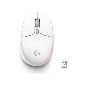 Logitech G705 LIGHTSPEED Wireless Gaming Mouse Off-White Edition, HERO Sensor Technology, Ultra-Lightweight RGB Design, Wireless Gaming Mouse