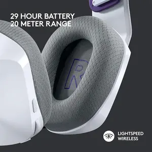 Logitech G733 LIGHTSPEED Wireless RGB Gaming Headset White Edition, Ultra-Lightweight Design, RGB Lighting Effects, Wireless Gaming Audio System