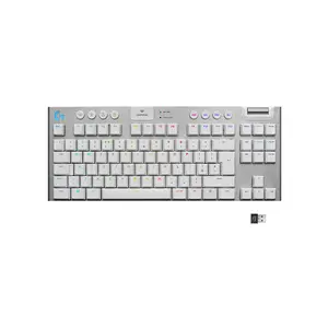 Logitech G915 TKL LIGHTSPEED Wireless RGB Mechanical Gaming Keyboard Carbon Edition, Clicky Low-Profile Mechanical Switches, Tenkeyless Design, Wireless Esports Gaming Keyboard