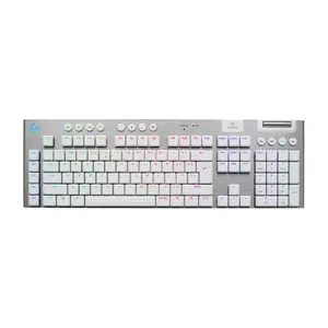 Logitech G915 X LIGHTSPEED Wireless Mechanical Gaming Keyboard White, Low Profile GL Switches, Tri-Mode Connectivity, LIGHTSYNC RGB, Full Size