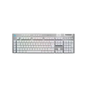 Logitech G915 X Tactile LIGHTSPEED Wireless RGB Mechanical Gaming Keyboard, White Edition, Low Profile Premium Gaming Design