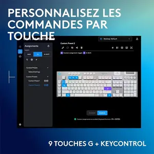 Logitech G915 X Tactile LIGHTSPEED Wireless RGB Mechanical Gaming Keyboard, White Edition, Low Profile Premium Gaming Design