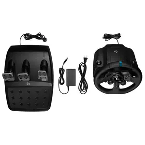 Logitech G923 Racing Wheel and Pedals, TRUEFORCE Force Feedback Technology, Precision Racing Simulator Controller, Premium Driving Experience for Console and PC Gaming