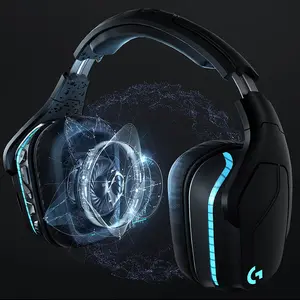 Logitech G935 Wireless 7.1 Surround Sound LIGHTSYNC Gaming Headset Black Edition, RGB Lighting Effects, Wireless Audio Connectivity, Premium Gaming Headphones