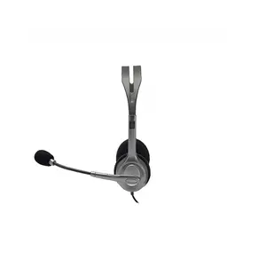 Logitech H110 Dual Pin Stereo Wired Headset for PC and Laptop, Noise-Reducing Audio Design, Dual 3.5mm Connectivity, Communication Headphones