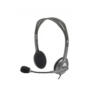 Logitech H110 Dual Pin Stereo Wired Headset for PC and Laptop, Noise-Reducing Audio Design, Dual 3.5mm Connectivity, Communication Headphones