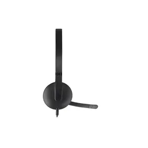 Logitech H340 USB Computer Headset with Digital Stereo Audio, Noise-Canceling Bi-Directional Microphone, USB-A Plug-and-Play Connectivity, Lightweight Adjustable Headband, Rotating Boom Mic for Windows, macOS & ChromeOS