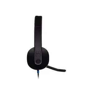 Logitech H540 USB Stereo Wired Headset, Noise-Cancelling Microphone Design, Digital Audio Performance, Calls and Multimedia Headphones