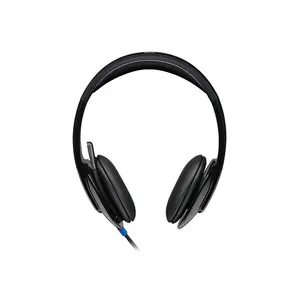 Logitech H540 USB Stereo Wired Headset, Noise-Cancelling Microphone Design, Digital Audio Performance, Calls and Multimedia Headphones