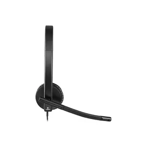Logitech H570e 981-001430 Microsoft Teams Stereo USB-A Wired Business Headset, 30mm Drivers, Dual Noise-Cancelling Microphones, DSP, Acoustic Echo Cancellation & Inline Call Controls