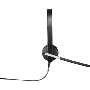 Logitech H650e USB Professional Stereo Business Headset with Noise-Canceling Bi-Directional ECM Microphone, Digital Signal Processing (DSP), 32mm Audio Drivers, Acoustic Echo Cancellation, Inline Call Controls & LED Busy Indicator for Windows, macOS 