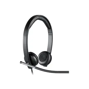 Logitech H650e Mono Noise Cancelling USB Wired Headset, Professional Business Audio Design, Inline Control Functionality, Enterprise Communication Headset