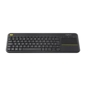 Logitech K400 Plus Wireless Touch Keyboard, Built-In Multi-Touch Touchpad, 2.4GHz USB Receiver Connectivity, 10 Meter Wireless Range, 18-Month Battery Life Media and Smart TV Keyboard