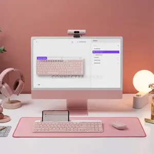 Logitech K580 Slim Multi-Device Wireless Keyboard with Numeric Keypad, Easy-Switch Technology, Bluetooth & Logitech Unifying Receiver, Integrated Phone Cradle, Whisper-Quiet Low-Profile Keys for Windows, macOS, ChromeOS, iPadOS, iOS & Android