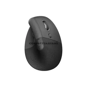 Logitech Lift Graphite Vertical Ergonomic Wireless Mouse, 57° Natural Handshake Design, 400–4000 DPI Sensor, SmartWheel, Logi Bolt USB Receiver + Bluetooth Low Energy, Easy-Switch for 3 Devices, Up to 24-Month Battery, 910-006473