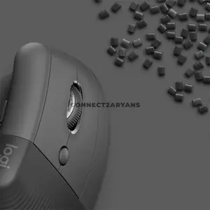Logitech Lift Graphite Vertical Ergonomic Wireless Mouse, 57° Natural Handshake Design, 400–4000 DPI Sensor, SmartWheel, Logi Bolt USB Receiver + Bluetooth Low Energy, Easy-Switch for 3 Devices, Up to 24-Month Battery, 910-006473