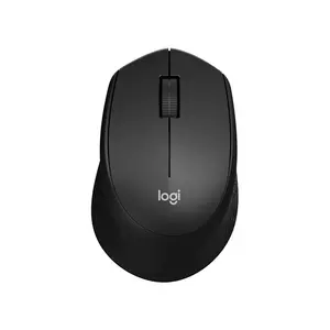 Logitech M331 Silent Plus Wireless Mouse Black Edition, Bluetooth and 2.4GHz Connectivity, Quiet Click Design, Ergonomic Productivity Mouse