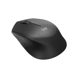 Logitech M331 Silent Plus Wireless Mouse Black Edition, Bluetooth and 2.4GHz Connectivity, Quiet Click Design, Ergonomic Productivity Mouse