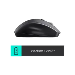 Logitech M705 Marathon Wireless Mouse, 2.4GHz USB Nano Receiver Connectivity, Long Battery Life Design, Ergonomic Right-Handed Productivity Mouse