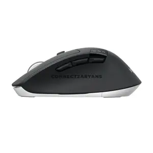 Logitech M720 Triathlon Black Multi-Device Wireless Mouse, Bluetooth + Unifying USB Receiver, Easy-Switch for 3 Devices, Hyper-Fast Dual-Mode Scrolling, Adjustable DPI Tracking, 24-Month Battery Life
