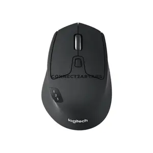 Logitech M720 Triathlon Black Multi-Device Wireless Mouse, Bluetooth + Unifying USB Receiver, Easy-Switch for 3 Devices, Hyper-Fast Dual-Mode Scrolling, Adjustable DPI Tracking, 24-Month Battery Life