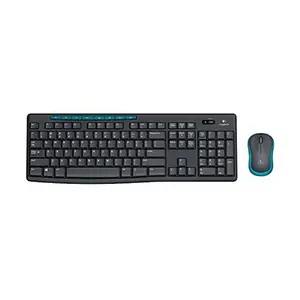 Logitech MK275 Wireless Keyboard and Mouse Combo, Full-Size Layout Design, 2.4GHz Wireless Connectivity, Productivity Office Peripheral Set