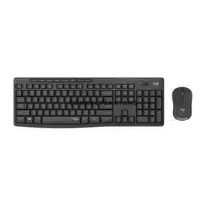 Logitech MK295 Silent Wireless Keyboard & Mouse Combo, SilentTouch Technology with Over 90% Less Noise, Full-Size Keyboard with Numpad & 8 Shortcut Keys, 2.4GHz Wireless USB Receiver, 10m Range, Spill-Resistant Design