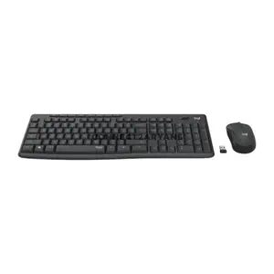 Logitech MK295 Silent Wireless Keyboard & Mouse Combo, SilentTouch Technology with Over 90% Less Noise, Full-Size Keyboard with Numpad & 8 Shortcut Keys, 2.4GHz Wireless USB Receiver, 10m Range, Spill-Resistant Design